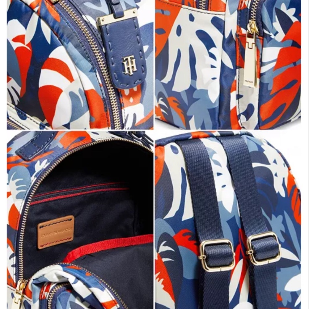 Tommy Hilfiger Julia Tropical Palm Dome Backpack - Picture 4 of 10